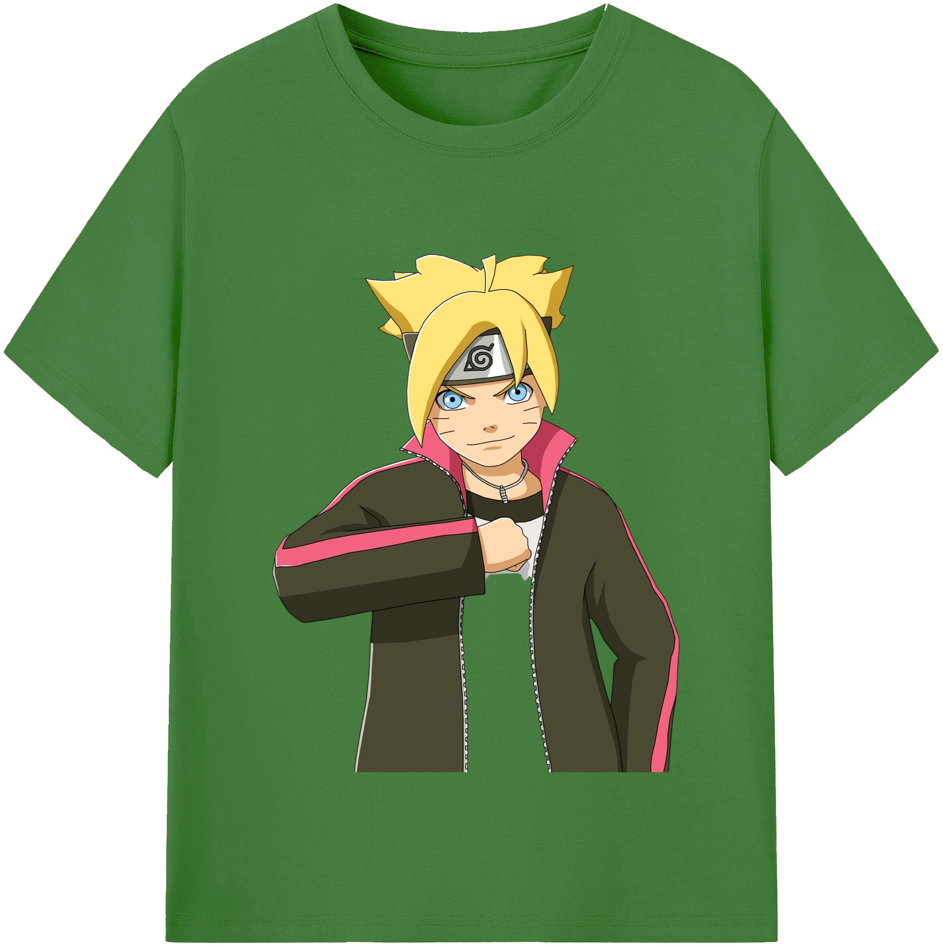 （画像用） NARUTO -ナルト- うずまき ボルト Uzumaki Boruto レディースカジュアルプリントTシャツ（綿100％）